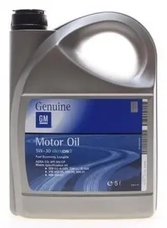 Олива 5W30 Dexos2 (5L) 1942003 GM 93165557