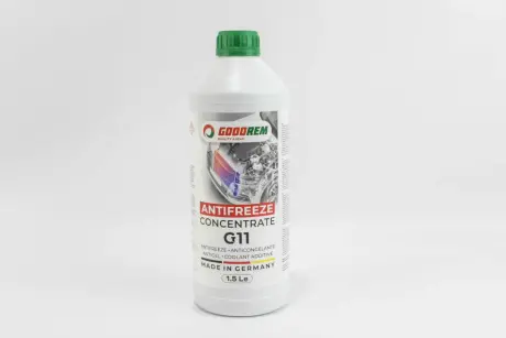 Антифриз GREEN (зеленый) концентрат (1.5L) (GERMANY) GOODREM R80G11-GRN-015