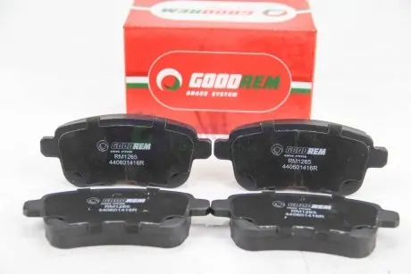 Гальмівні колодки задні Megane III/Fluence 08- GOODREM RM1265