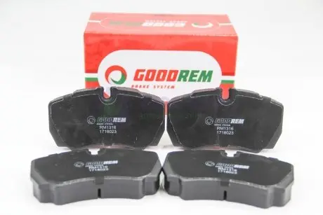 Тормозные колодки задние Daily/Transit 06- GOODREM RM1316
