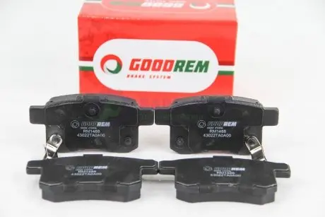 Гальмівні колодки задні Honda Accord VIII 08- (nissin) GOODREM RM1488