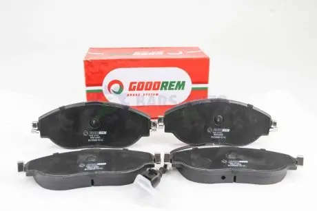 Гальмівні колодки передні VW Passat 10-/Skoda Octavia 12- (TRW) з датчиком GOODREM RM1495