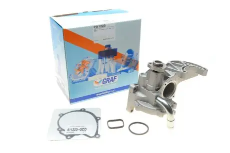 Помпа води Chevrolet Captiva 2.2D 11-/Cruze 2.0CDI 09-/Opel Antara 2.2CDTi 10-15 (R/B) (10 лоп.) GRAF PA1223