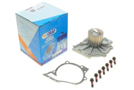 Помпа води Volvo S60/S80/S90/V40/V60/XC40/XC60/XC70/XC90 2.0D 15- (19z) (R/B) (7 лоп.) GRAF PA1281