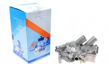 Насос воды Audi/Seat/Skoda/VW 1.0-1.4TSI/1.4-1.6 13-(28z)(B/B)(6 лоп)(с корпусом и 2 термостатами) GRAF PA1372