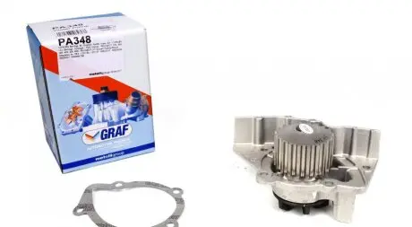 Насос воды Citroen Berlingo/Xsara/Peugeot Partner/306/309/405/406 1.6/1.8/1.9 87-02(20z)(B/B)(6 лоп) GRAF PA348