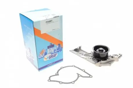 Насос воды Audi A4/A6/A8 3.0/3.0quattro 01-06 (R/B) (5 лоп) GRAF PA881