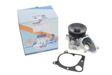 Помпа води BMW 1/3/5/6/X3/X5/X6 2.0d/2.5d/3.0d/xDrive 01-13 (R/B) (7 лоп.) (6 кан.) GRAF PA965