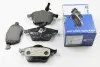 Тормозные колодки пер. Passat B5/Audi A4/A6 00-05 (с датчиком) HELLA 8DB355008-411 (фото 1)