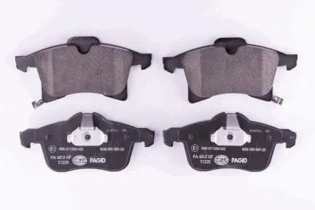 Тормозные колодки пер. Opel Astra F/G/H/Zafira A/B 94- (ATE) HELLA 8DB355009-221