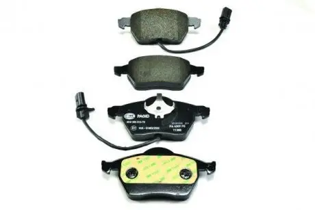 Тормозные колодки дисковые комплект; передн. HELLA 8DB355010731
