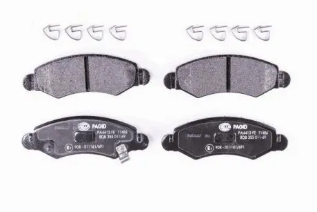 Тормозные колодки пер. Agila/Ignis/Wagon R 00-1.0-1.5 HELLA 8DB355011-691