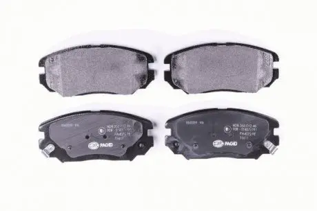 Тормозные колодки пер. Hyundai Tucson 04-10 (mando) (131,5x60,2x17,5) HELLA 8DB355012-461