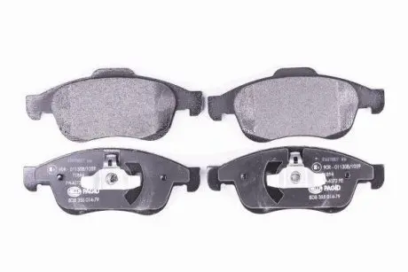 Гальмівні колодки пер. Megane 09-/Duster 10-/Dokker 13- HELLA 8DB355014791