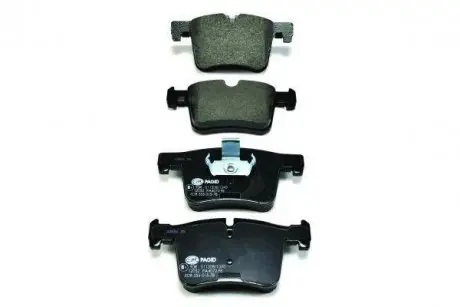 Тормозные колодки дисковые комплект; передн. HELLA 8DB355015781