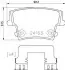 Гальмівні колодки зад. Chrysler 300c 04- HELLA 8DB355025-051 (фото 1)