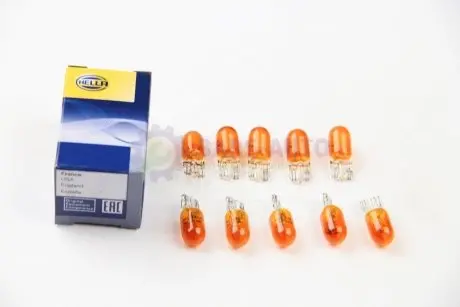 Автолампа T10 12V 5W WY5W ORANGE HELLA 8GP003594541