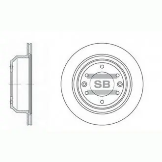 Диск тормозной HYUNDAI GRAND STAREX 07- задн. (SANGSIN) SANGSIN Hi-Q (SANGSIN) SD1032