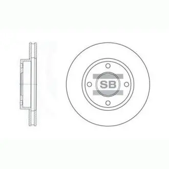 Гальмівний диск Hi-Q (SANGSIN) SD3027