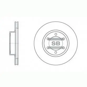 Диск тормозной TOYOTA PRADO передн. (SANGSIN) SANGSIN Hi-Q (SANGSIN) SD4004