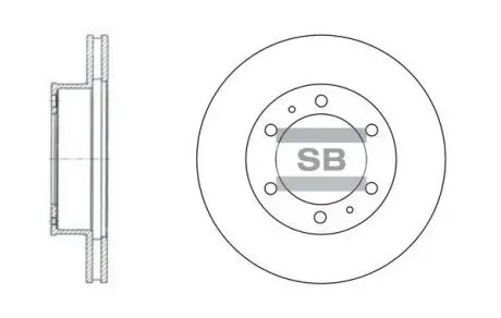 Гальмівний диск Hi-Q (SANGSIN) SD4011