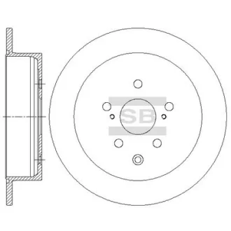 Диск гальмівний Hi-Q (SANGSIN) SD4035