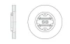 Диск гальмівний (кратно 2) передній (вентильований) Nissan Navara D22 (03-) (D=282.7mm) HI-Q Hi-Q (SANGSIN) SD4214 (фото 1)