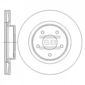 Диск гальмівний Hi-Q (SANGSIN) SD4223