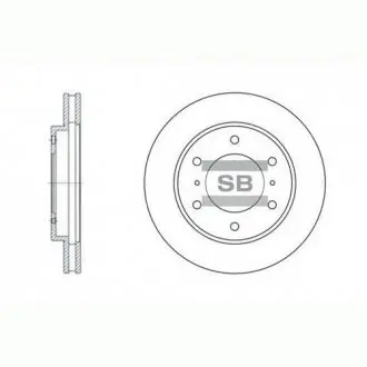 Диск тормозной MITSUBISHI PAJERO III, IV передн. (SANGSIN) SANGSIN Hi-Q (SANGSIN) SD4306