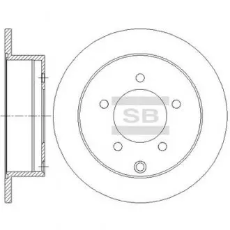 Диск гальмівний Hi-Q (SANGSIN) SD4333