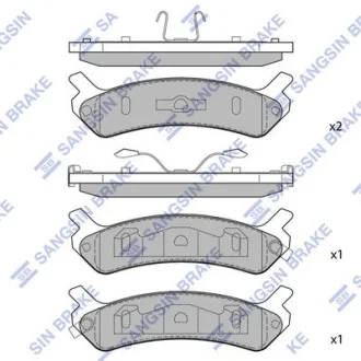 Колодки гальмівні дискові Hi-Q (SANGSIN) SP1058