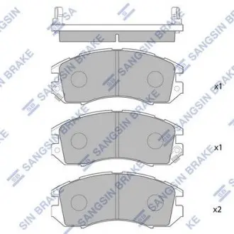 Колодки гальмівні дискові Hi-Q (SANGSIN) SP1120
