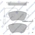 Колодки гальмівні передні Citroen Nemo (10-), Fiat Linea (323) (07-), Peugeot Bipper (10-) HI-Q Hi-Q (SANGSIN) SP1201B (фото 1)