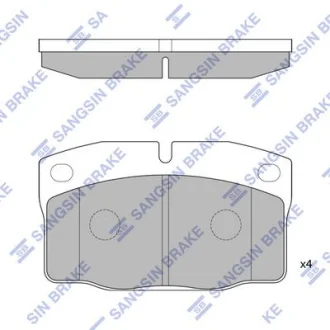 Колодки гальмівні передні Opel Vectra C (05-), Volvo S40, V40 HI-Q Hi-Q (SANGSIN) SP1258
