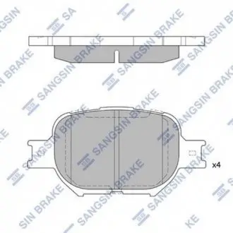 Колодки тормозные дисковые Hi-Q (SANGSIN) SP1272