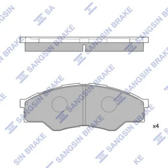 Колодки гальмівні передні Toyota Hi-Lux (04-) HI-Q Hi-Q (SANGSIN) SP1276