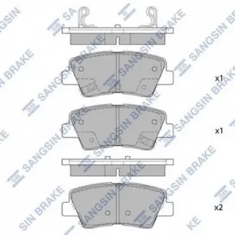 Колодки тормозные дисковые Hi-Q (SANGSIN) SP1401