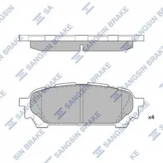 Колодки гальмівні дискові Hi-Q (SANGSIN) SP1532