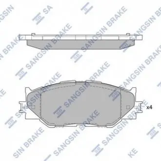 Колодки тормозные дисковые Hi-Q (SANGSIN) SP1543