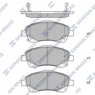 Колодки тормозные дисковые Hi-Q (SANGSIN) SP1576