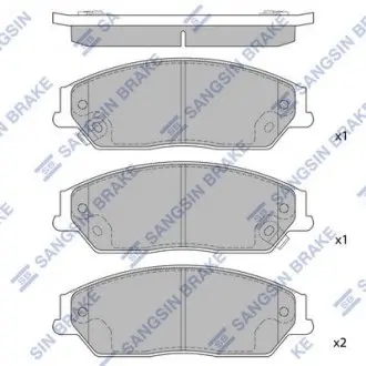 Колодки тормозные дисковые Hi-Q (SANGSIN) SP1590