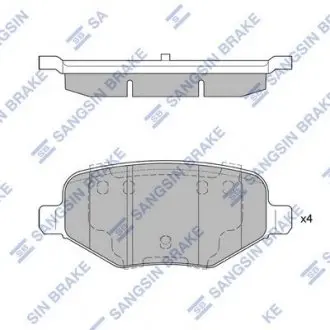 Колодка гальм. диск. FORD EXPLORER 15- задн. (SANGSIN) Hi-Q (SANGSIN) SP1621