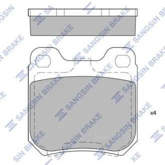 Колодки гальмівні задні Opel Omega A, B, Vectra B HI-Q Hi-Q (SANGSIN) SP1760