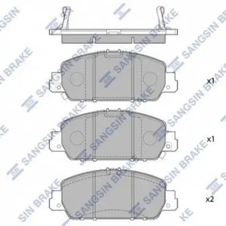 Колодки тормозные дисковые Hi-Q (SANGSIN) SP1779