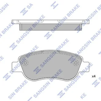 Колодки гальмівні передні Renault Megane II (05-), Scenic II (05-) HI-Q Hi-Q (SANGSIN) SP1808