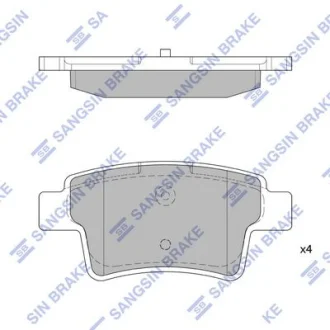 Колодки гальмівні задні Citroen C4 Picasso I (07-) HI-Q Hi-Q (SANGSIN) SP1831