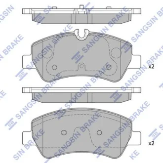 Колодки гальмівні задні Ford Transit (12-) HI-Q Hi-Q (SANGSIN) SP1884