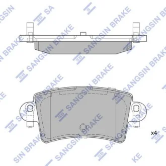 Колодки гальмівні задні Renault Master II (JD) (00-) HI-Q Hi-Q (SANGSIN) SP1895