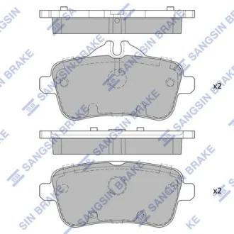Колодки гальмівні задні MB ML250 CDI (W166) (11-) HI-Q Hi-Q (SANGSIN) SP1909