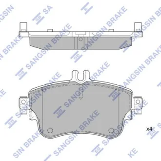 Колодки гальмівні передні MB A-CLASS (W176) (13-), MB B-CLASS (W246,W242) (11-) HI-Q Hi-Q (SANGSIN) SP1972